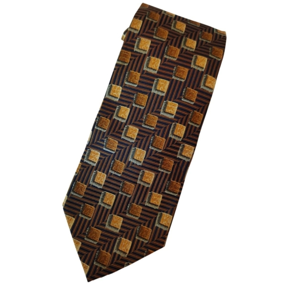 🇨🇦 Ermenegildo Zegna woven silk tie in EUC